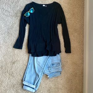 GAP V-Neck Sweater, Ribbed